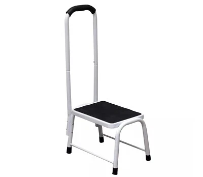 Caravan Entry Step Stool Sturdy Metal Frame Rubber Tread Safety Multipurpose Use - Image 1 of 4