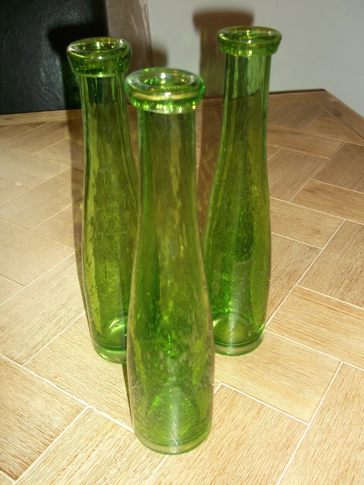 Wunderschönes Vasen Set aus grünem Glas - Bild 1 von 1