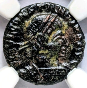 Constantius II Roman Empire BI Nummus AE4 NGC XF Ancient Epfig Hoard Pedigree - Picture 1 of 12
