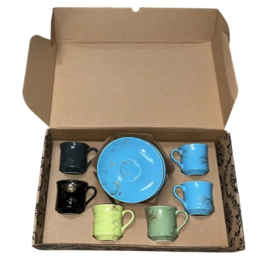 Juego de tazas de cerámica de café espresso turco / árabe - 80 ml - Juego de 6 Foto 1 de 4