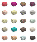 Ambesonne Abstract Pattern Ottoman Cover 2 Piece Slipcover Set and Ruffle Skirt