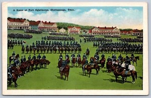 K16/ Chattanooga Tennessee Postcard c1920 Fort Oglethorpe Soldiers 51 - Picture 1 of 4