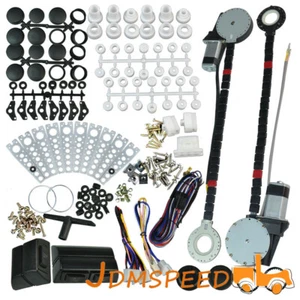 New 2 Door Pickup Universal Electric Power Window Lift Regulator Conversion Kit - Picture 1 of 8