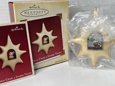 Hallmark 2005 Once Upon A Starry Night Ornament Star Angel Baby Jesus FREE SHIP!