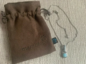Marahlago Aqua Larimar Necklace with adjustable chain - Larimar, Topaz - Picture 1 of 3