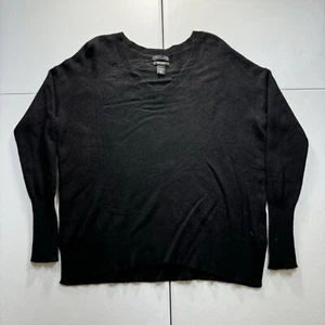 Halogen Cashmere Sweater Women’s S Black Pullover Crewneck Casual Preppy Comfy - Picture 1 of 7