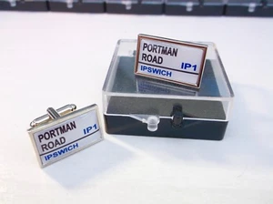 IPSWICH STADIUM ROAD BADGE STREET SIGN MENS CUFFLINKS GIFT - Picture 1 of 2
