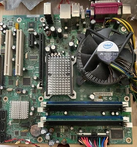 USED D965GF Intel mobo 1066/800/533FSB+3.4GHz Pentium D+ cooler+ 1GB DDR2/533MHz - Picture 1 of 8