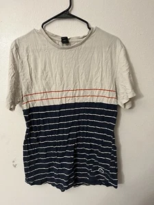 VOLCOM Men's striped Short Sleeve T-shirt Size Medium Multicolor - Picture 1 of 6