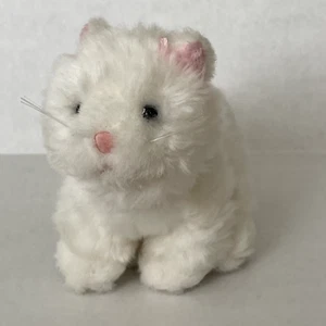 Ganz Webkinz Lil' Kinz Plush Persian Cat HS110 White Stuffed Toy Animal No Code - Picture 1 of 13