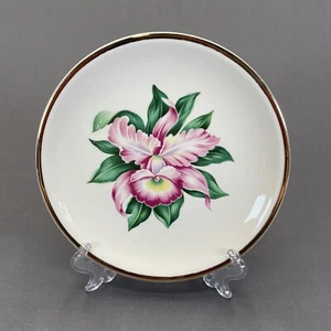 Paden City Modern Orchid Bread and Butter Plate 22K Gold Rim Multiple Available - Picture 1 of 10