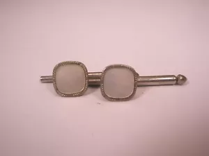 singles(2)5/16" Square White Mother of Pearl Vintage SWANK Formal Shirt Stud h76 - Picture 1 of 8