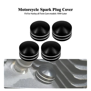 4x cubiertas de pernos de cabeza negra aptas para Harley Sportster 1986-2022 doble cámara 1999-2017 - Imagen 1 de 17