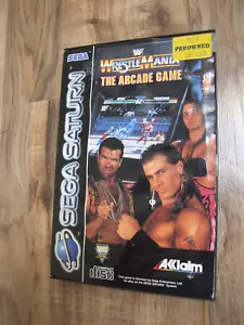 J7 OFFERS COMBINE SEGA SATURN - WRESTLEMANIA ARCADE / WITH MANUAL / CARD CASE - Picture 1 of 7