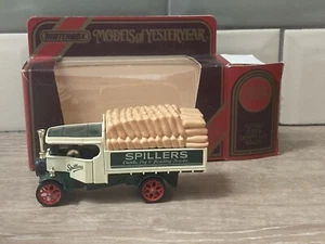 Matchbox Models of Yesteryear - Y-27 1922 Foden Steam Lorry. Spillers - Picture 1 of 6