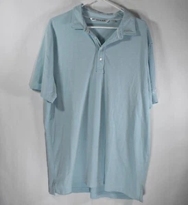 Travis Mathew Men's Size XL Light Blue Pima Cotton Blend Polo Golf Shirt S/S - Picture 1 of 9