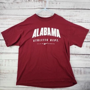 Vintage Nike Alabama Crimson Tide XL T-Shirt Made USA Athletic Dept Elephants - Picture 1 of 8