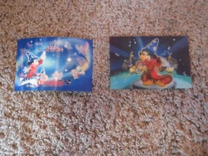 Disneyland Resort Lenticular Postcards Fantasia Disney Mickey Mouse 3D - Foto 1 di 4