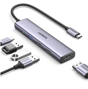 UGREEN Revodok USB C Hub HDMI 4K mit 100W PD Charge 5 in 1 USB C Adapter ... - Bild 1 von 7