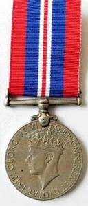 Real British WW2 1939-45 WAR Medal Privately Named Names with new ribbon - Picture 1 of 20