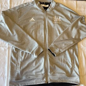 Men’s XL Adidas Nevada Pack Basketball Full Zip Jacket Light Gray - Picture 1 of 10