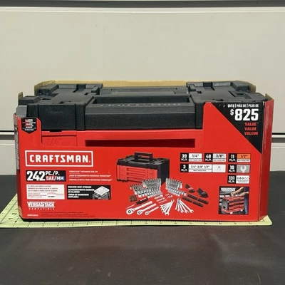 Estuche de herramientas Craftsman 3 cajones 242 PC Versastack vacío **HERRAMIENTAS NO INCLUIDAS** Foto 1 de 4