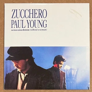 Zucchero w/ Paul Young - Senza Una Donna RARE promo CD single '91 - Bild 1 von 3
