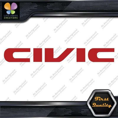 Compatible Honda Civic Name Logo Cars Tuning Racing JDM Vinyl Decals Stickers Foto 1 de 4