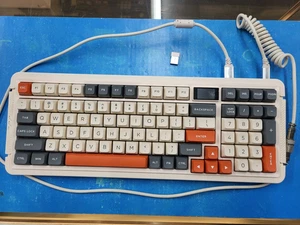 Used - ROYALAXE L98 Wireless Mechanical Keyboard with Cable Orange & Gray - Picture 1 of 12