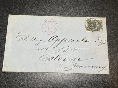 Hawaii 40 cubierta Honolulu a Colonia, Alemania KSPhilatelics 40HIOft Foto 1 de 4