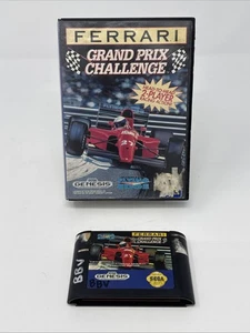 Ferrari Grand Prix Challenge (Sega Genesis, 1992) Cartridge & Case  - Bild 1 von 9