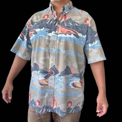 Reyn Spooner Shirt Full Button Hawaii Volcanoes National Park Limited XL Classic - Image 1 of 4