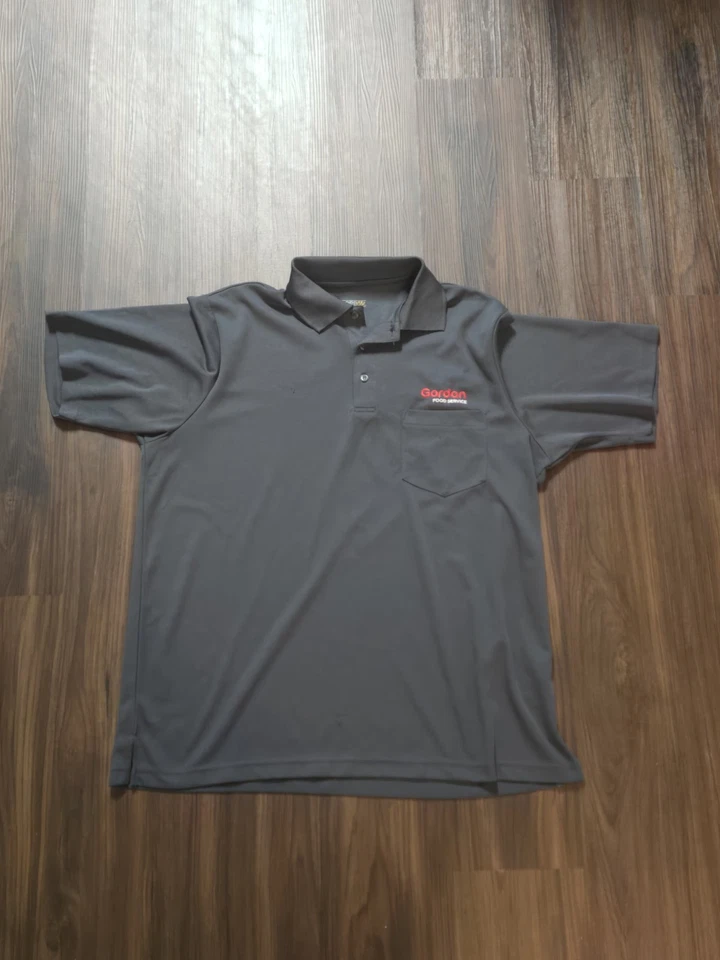 Gordon Food Service Staff Polo Shirt Mens X-Large Black Short Sleeve Uniform GFS - Image 1 of 4