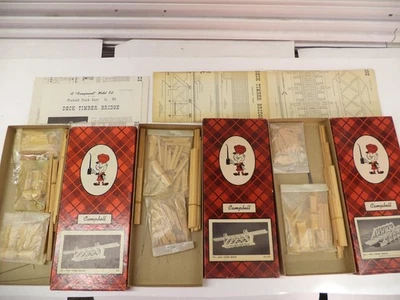 Campbell HO Timber + Deck Bridge Building kits,, (lot sb) - Image 1 of 3