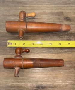 2- Wooden Spigots Barrel Taps - Picture 1 of 3
