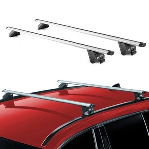 Alu Dachträger Gepäckträger Universal Bündige Schienen Silber ABE 2tlg 120 cm - Bild 1 von 10