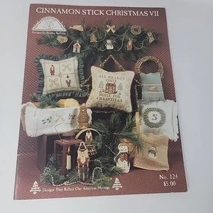 Cinnamon Stick Christmas VII Cross Stitch Homespun Elegance Ornament Santa Chart - Picture 1 of 5