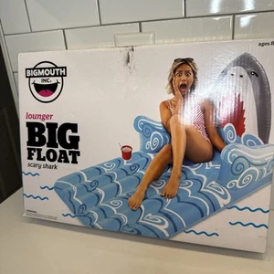 BigMouth Inc. Shark Lounger Float – 5 Foot Pool Float, Durable Inflatable - Picture 1 of 6