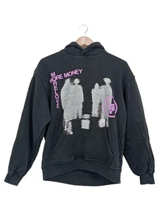 Felpa con cappuccio per bambini MORE MONEY MORE LOVE S nera streetwear hoodie - Foto 1 di 4