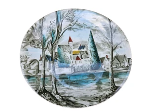 Johnson Brothers Dream Town. Plato de cena 101/2 x 91/2 pulgadas. {verde} - Imagen 1 de 5