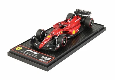 1:43 BBR Ferrari F1-75 #55 2Nd Bahrain Gp 2022 Carlos Sainz Red BBRC275B - Immagine 1 di 2