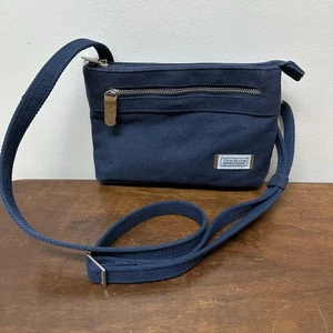 Travelon Anti-Theft Heritage Small Crossbody Bag Purse Indigo Blue - Picture 1 of 12