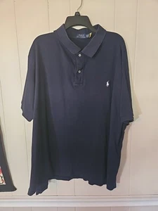 Polo Ralph Lauren Hemd Herren 3XB Big Navy Blau Weiß Pony Golf 3XL XXXL - Bild 1 von 5