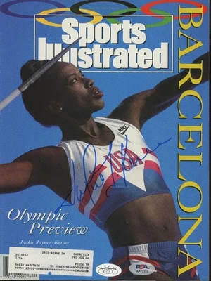 JACKIE JOYNER-KERSEE signed 1992 Sports Illustrated magazine | autograph PSA/DNA - Image 1 of 2