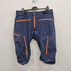 Norrona Fjora Flex1 2295 Navy Indigo Night Cargo Shorts Size XL Men's W 36" - Picture 1 of 9