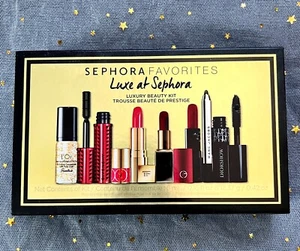 Sephora Favorites Luxury Beauty Kit-3 lipsticks+2 mascaras+1 primer+1 eyeliner - Picture 1 of 3