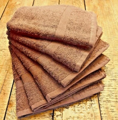 Toallas de baño ideales premium marrón altamente absorbentes 22 x 44 pulgadas 6 paquetes Foto 1 de 3