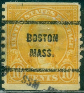 SCOTT # 603, BOSTON, MASSACHUSETTS PRECANCEL, FINE, GREAT PRICE! - Picture 1 of 2