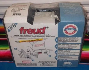 Freud JS102 120V 6.5 Amp Joiner Dust Port & Bag Blade Biscuit 00 10 20& Case New - Picture 1 of 11