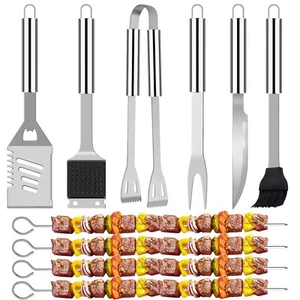 Heavy Duty BBQ Grill Accessories Kit Gifts for Men Dad20PCS Stainless Steel G... - Picture 1 of 8
